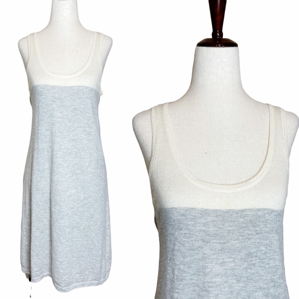 Demylee New York Cashmere Colorblock Knit Tank Dress